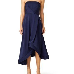 Shoshanna Midnight Navy Strapless Dress